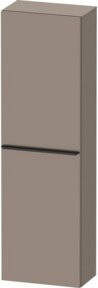 Duravit Halbhochschrank D-Neo in Schwarz/Grau matt mit 1 Tür und 4 Regalböden, B/T: 40 x 24 cm - Bild 1