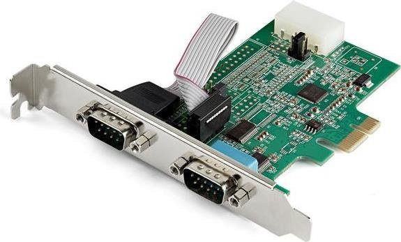StarTech.com PCI Express RS232 Serieller Adapter mit 2 Ports und 16950 UART in Multicolour - Bild 1