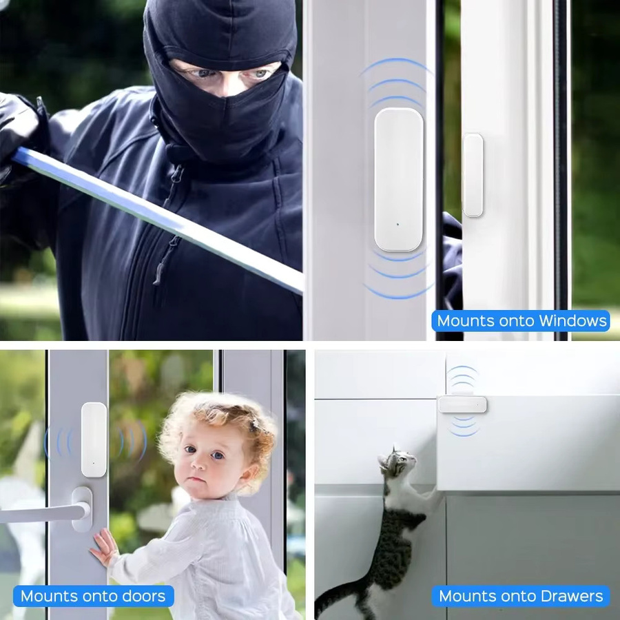 Tuya Zigbee Türsensor und Fenster Magnetsensor in Weiß für Smart Life und Tuya Zigbee Gateway (Benötigt Tuya Zigbee Gateway Hub) - Bild 3