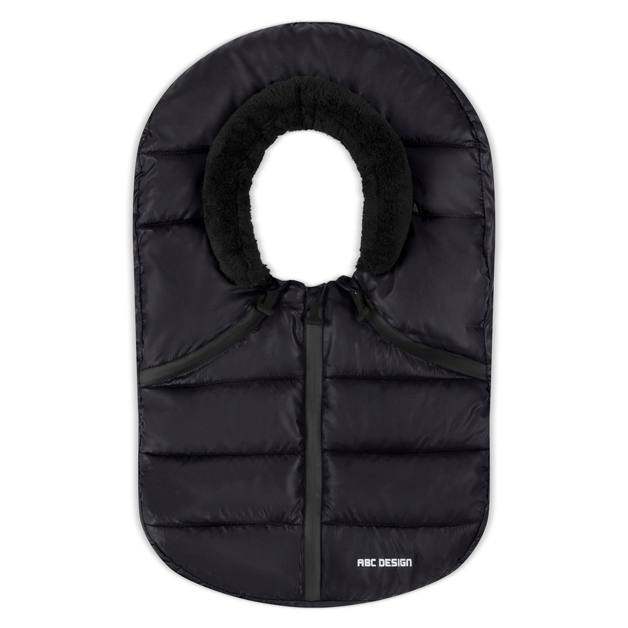 ABC Design Winterfußsack Fleece Cover für Babyschale Tulip in Schwarz - Bild 4