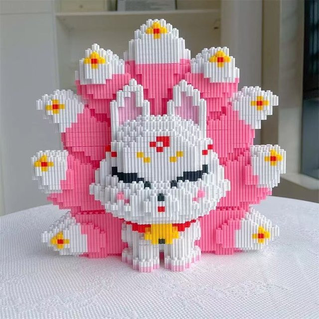 Fashnics 3D Neunschwänziger Fuchs, Konstruktionsmodell Bausteine, ab 14 Jahren - Bild 1