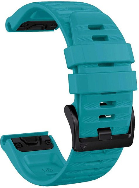 Uhrenarmband Silikon, 26 mm, Blau, Unisex - Bild 1