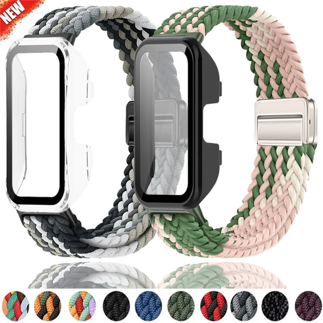Huawei Uhrenarmband Nylon, magnetisch, geflochten, Multicolor, Unisex - Bild 1