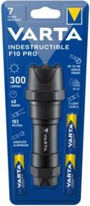 Varta Indestructible F10 Pro LED Taschenlampe aus Aluminium mit 300 lm in Schwarz oder Weiß - Bild 3