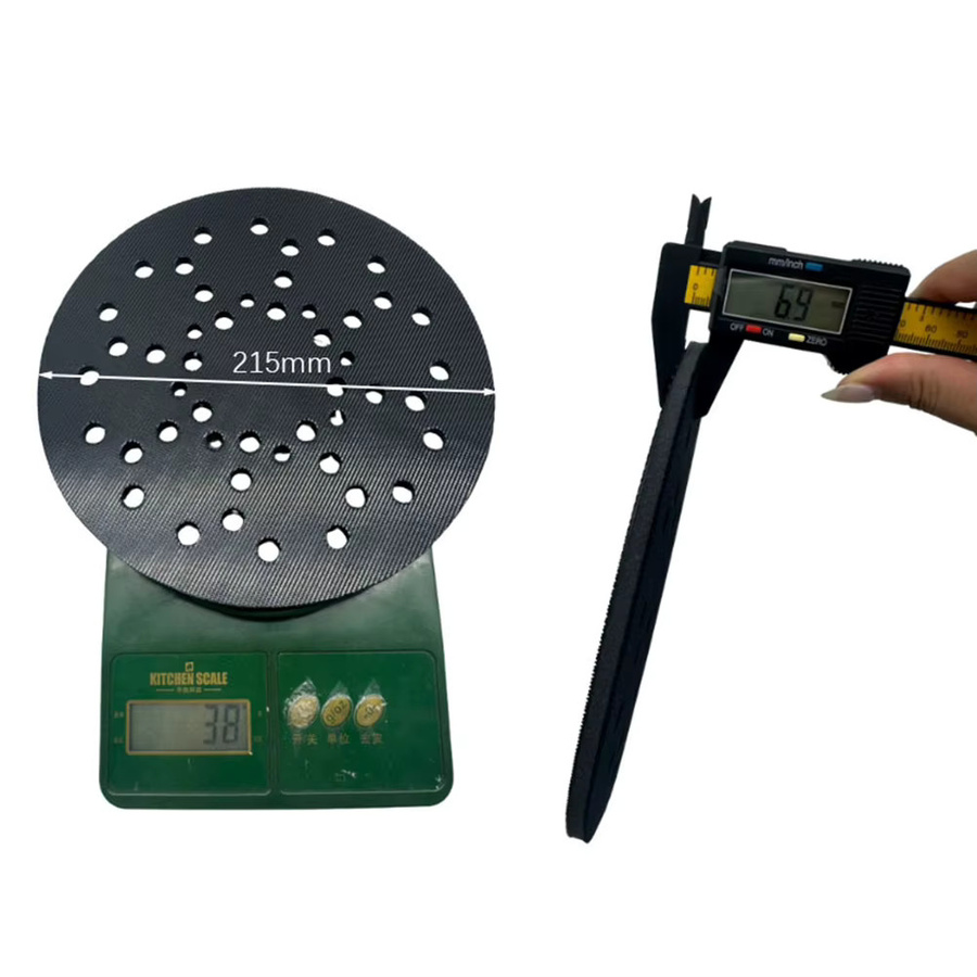 VIBRATITE Schwamm-Schleifpad Set in Schwarz, Durchmesser: 21,5 cm, Dicke: 0,69 cm, Schleifnetz und Polierscheiben für Wandschleifer - Bild 5