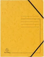 Exacompta Eckspannmappe DIN A4 mit Gummizug in Gelb, beschriftbar, Colorspan-Karton 355 g/m² - Bild 1