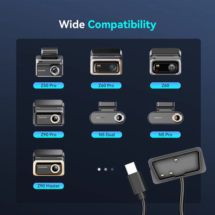 DDPAI OBD Hardwire-Kit für Dashcams der Serien N3Pro, Z50Pro, Z50, Z60, Z90 in Schwarz zur Unterstützung des 24-Stunden-Parkmodus - Bild 2