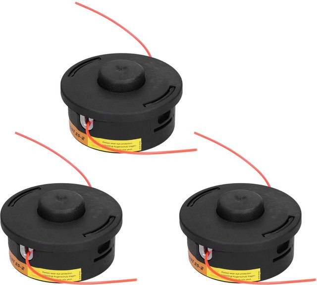 3er-Set Trimmerkopf Ersatzteile aus Kunststoff in Schwarz passend für Stihl FS90 FS100 FS110 FS130 FS250 FS56 - Bild 1