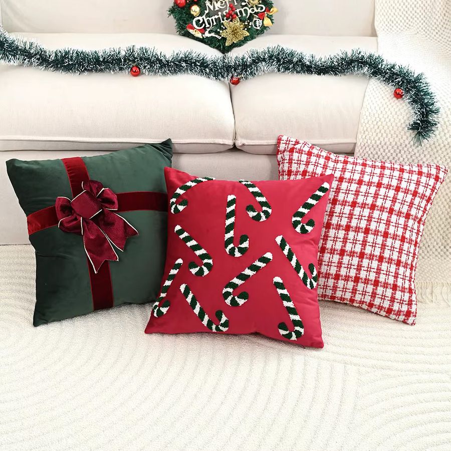 BUYNOW Kissenbezug aus Dutch Samt mit Weihnachtsmotiv für Sofa und Schlafzimmer - Bild 2
