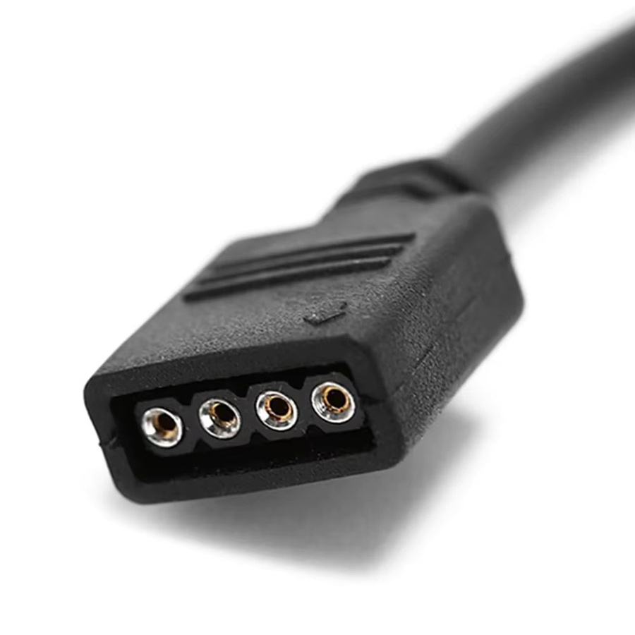 4Pin RGB Verlängerungskabel Schwarz für 2835 und 5050 LED Streifen DC 12V Männlich Weiblich - Bild 4
