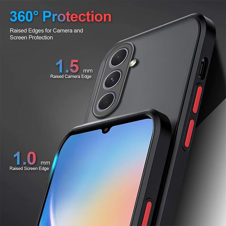 Samsung Matte Armor Bumper Case für Galaxy S21 Plus, S20, S22, S23, S24, S25 Plus und S21 Ultra in Schwarz und Grün - Bild 5