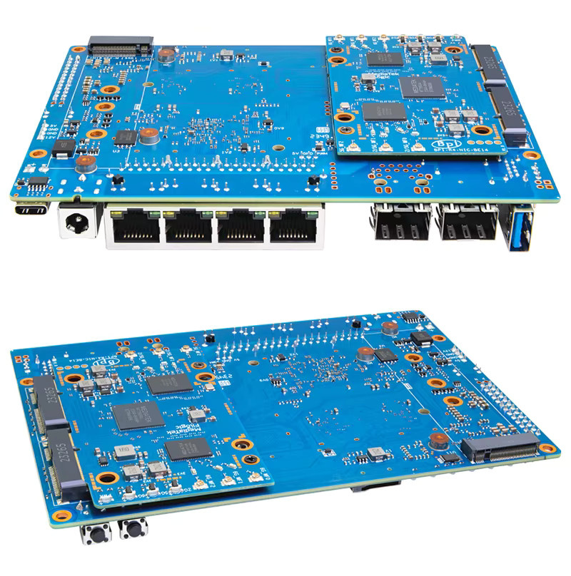 Banana Pi BPI-R4 Smart Router Board mit MT7988A, 4GB DDR4, 8GB EMMC und 128MB SPI NAND Flash sowie Wi-Fi - Bild 4
