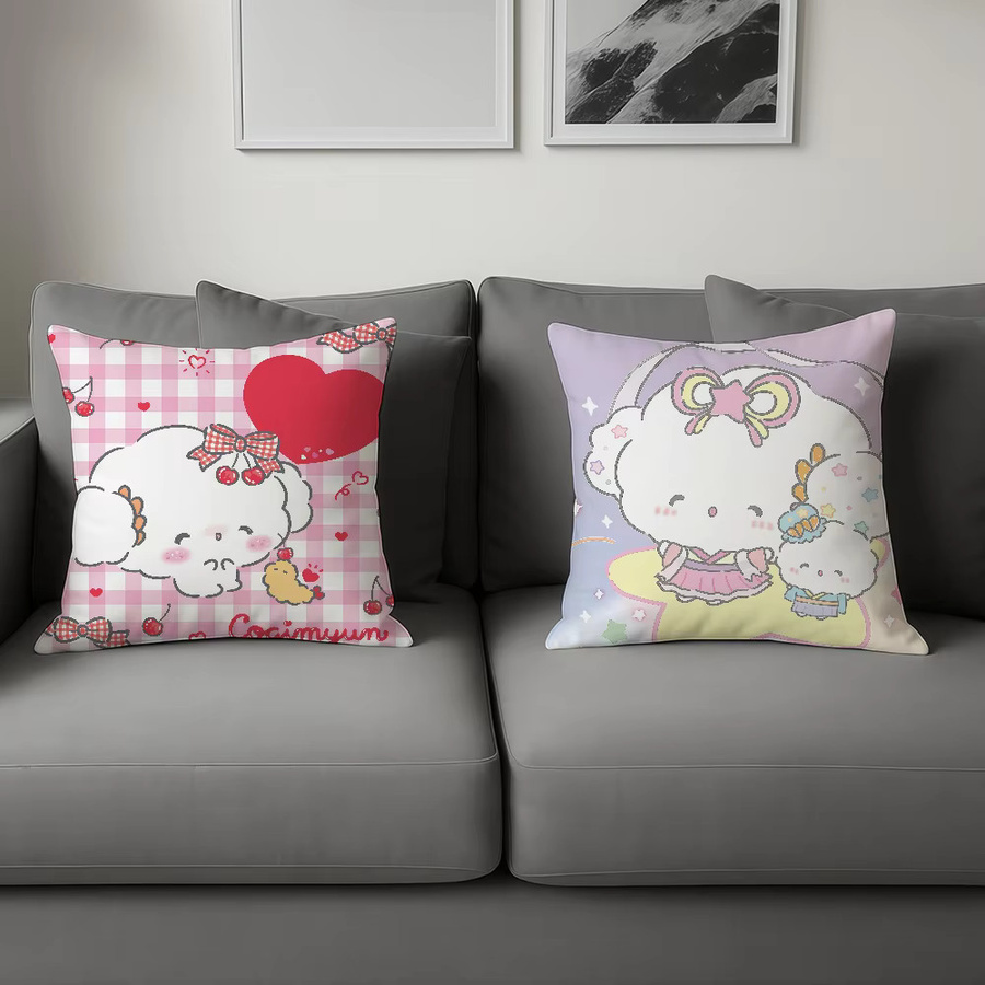 Sanrio C-Cogimyun Kissenbezug mit niedlichem Cartoon-Design für Sofa und Wohnzimmer - Bild 3