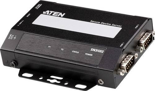 ATEN 2-Port Secure Device Server RS-232/422/485 mit Ethernet/LAN in Schwarz - Bild 1