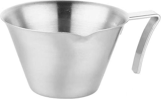 Bestbags Espresso-Extraktionsbecher aus Edelstahl 304 mit Führungsauslauf und Skala, 100 ml, Weiß - Bild 1