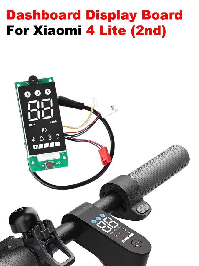 Xiaomi Display Board Dashboard mit Bluetooth und LED Meter Panel für den Elektroroller 4 Lite 2. Generation - Bild 6