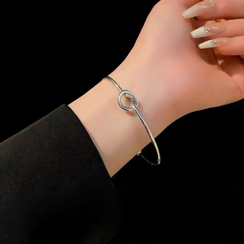 Armreifen 925 Sterling Silber, Liebesknoten, Damen - Bild 2