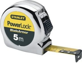 Stanley Bandmaß Micro Powerlock in Silber mit 5 m Länge und 25 mm Breite - Bild 2