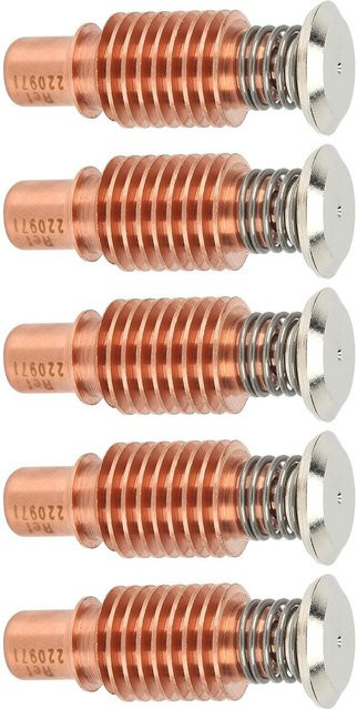 5 Stück Plasma-Brenner Elektrode aus Kupfer in Multicolor mit Messing-Komponenten, Artikel 220971 - Bild 1
