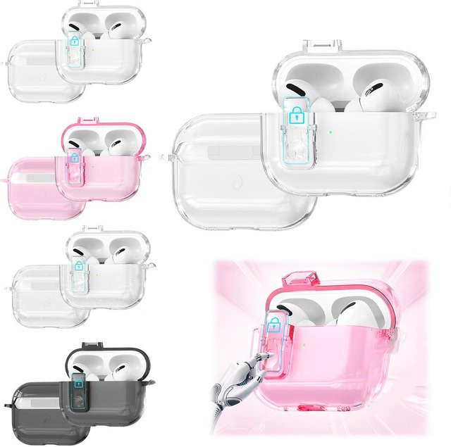 Transparente Schutzhülle für Apple AirPods Pro 3 aus stoßfestem TPU in Militärqualität - Bild 1