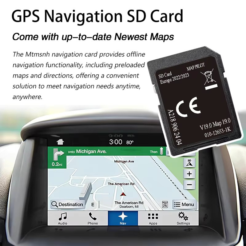 KINGJIAO SD-Navigationskarte Europa für Mercedes Benz GPS Update 2025 A218 V20 V19MAP - Bild 3
