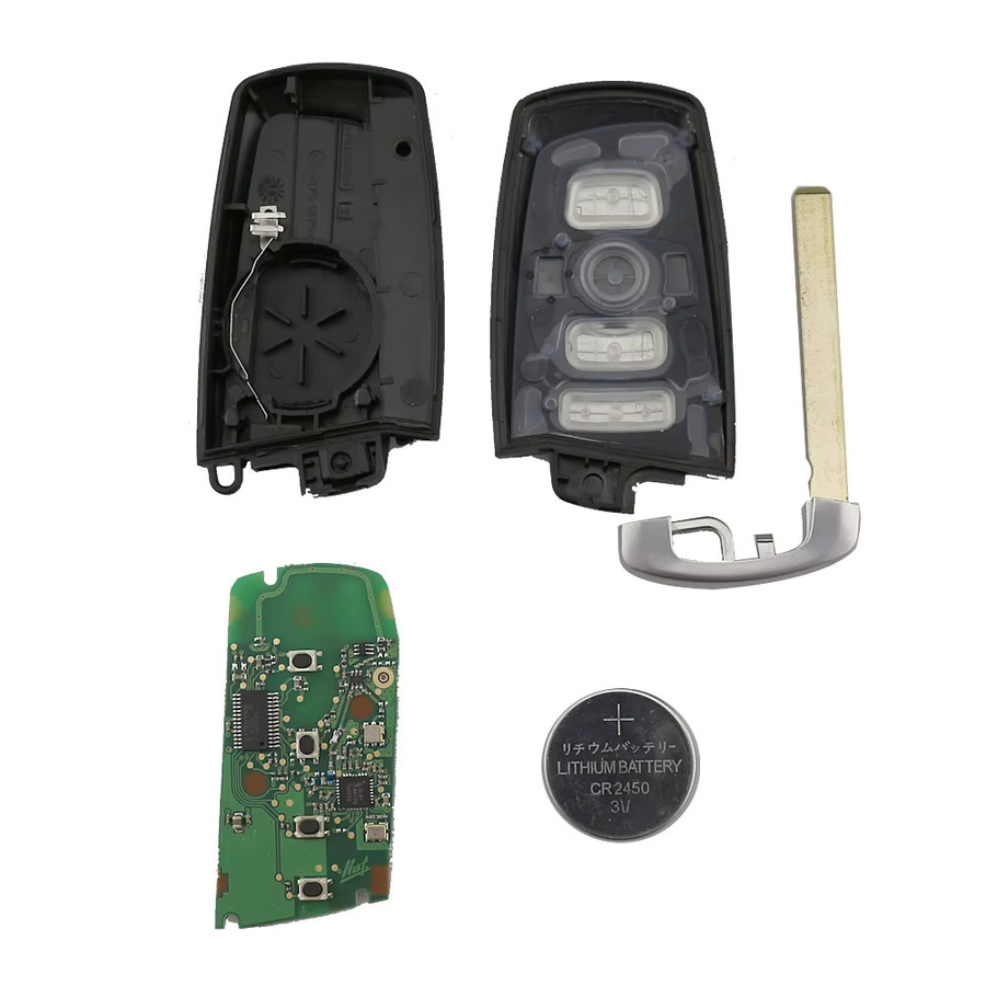 YIQIXIN Fernbedienung Auto Schlüssel für BMW CAS4 F 3 5 7 Serie E90 E92 E93 E60 X5 F10 F20 F30 F40 in Schwarz mit 315/434/868 MHz pcf7945 - Bild 4