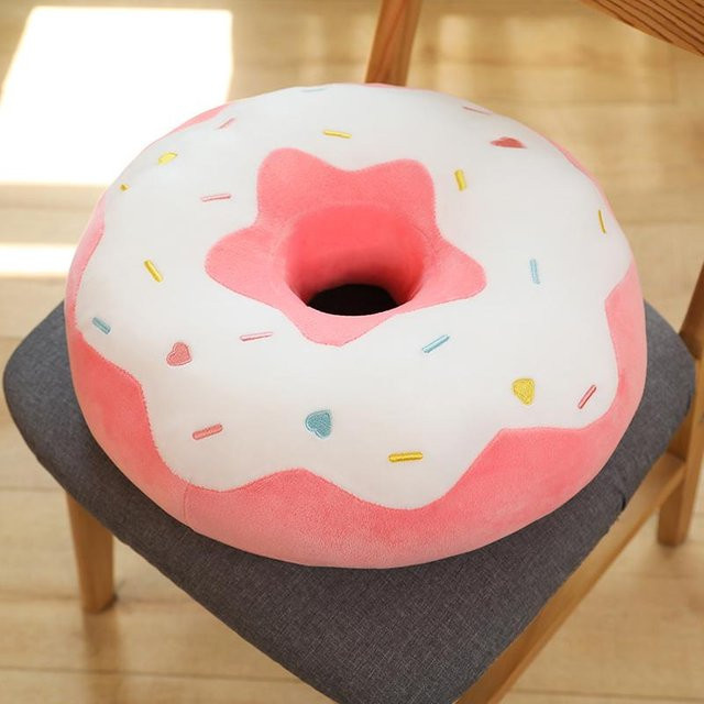 Yiran Health & Beauty Donut Plüschtier, Plüschkissen, ab 3 Jahren - Bild 1