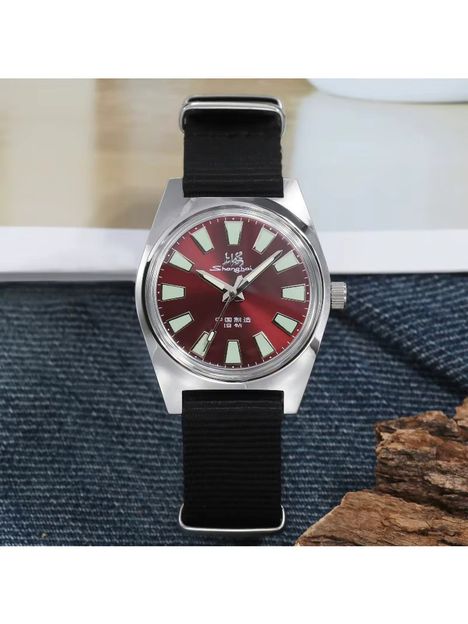HEIMDALLR Armbanduhr, Handaufzug, Edelstahl, 36 mm, Herren, Schwarz - Bild 7