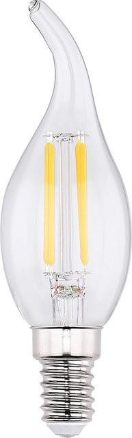Mömax LED-Filament-Leuchtmittel E14 in Transparent mit warmweißem Licht, max. 4 Watt - Bild 1
