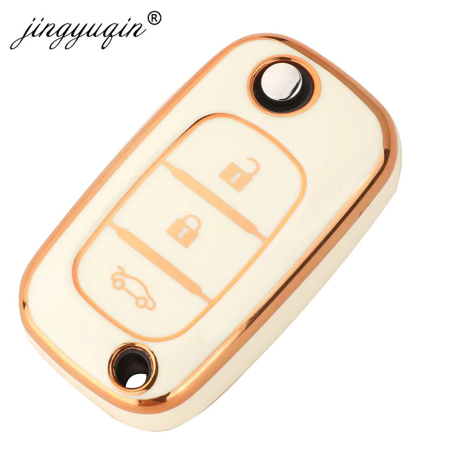 TPU Flip Auto Schlüssel Hülle in Schwarz für Renault, Clio, Megane, Kangoo, Lacia, LADA, Largus, Kalina, Granta, Vesta, X-Ray und Smart fortwo - Bild 3