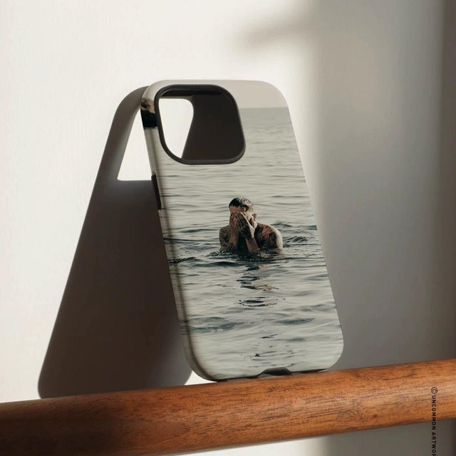 J-JC Reyes VIVIR PA' QUEDARSE Handyhülle für iPhone 17 16 15 14 13 12 Pro Max Plus, glänzende HD-Doppelschicht-Flüssigkeitshartschale, weiß/mehrfarbig - Bild 1