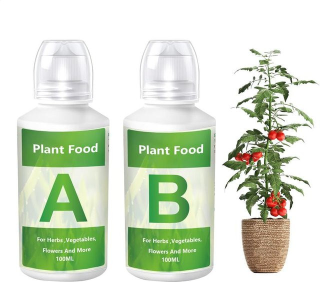 Dünger A und B für Hydrokultur als Flüssignährstoff für Gartenpflanzen, Gemüse, Blumen und Rasen - Bild 1