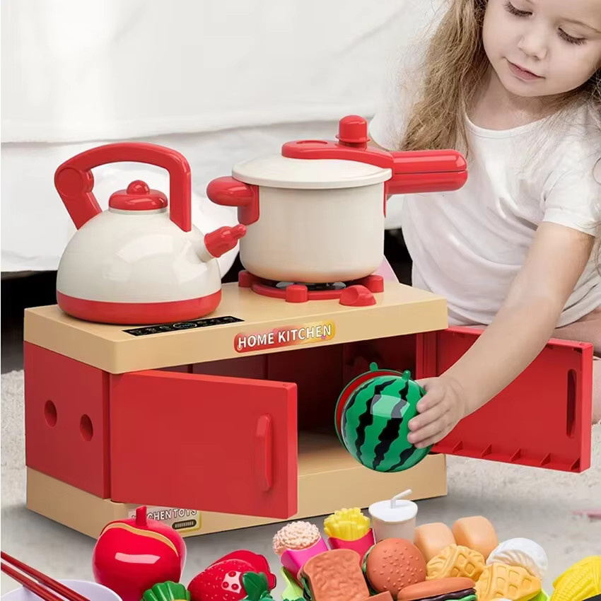 OUZEY Kinderküchenspielzeug-Set, Spielküchen-Zubehör-Set, 33-teiliges Set - Bild 2