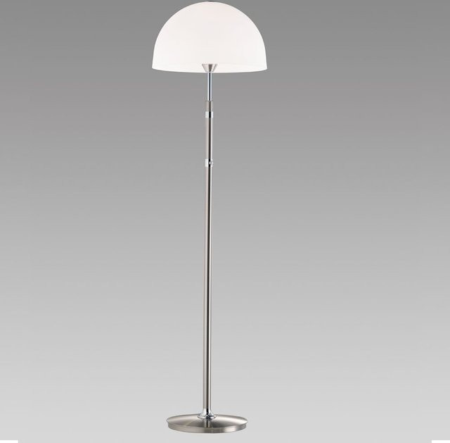 B+M Leuchten Moon II LED-Stehleuchte in Nickel matt mit warmweißem Licht (2700K), Höhe: 135 cm - Bild 1
