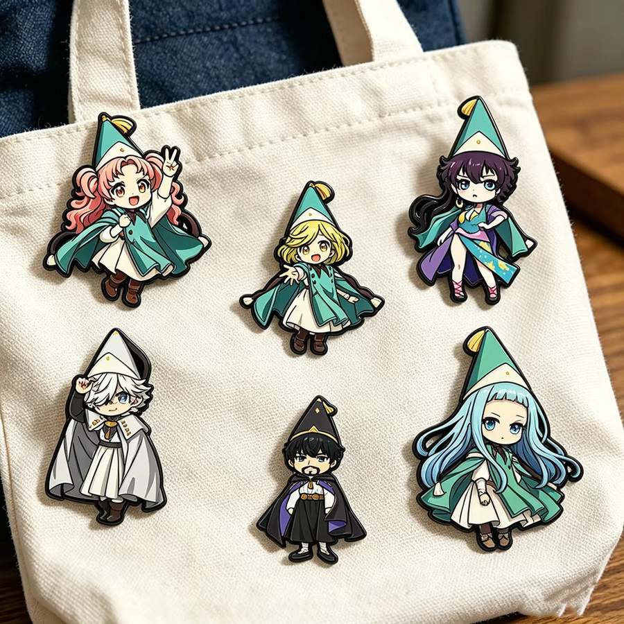 Atelier Coco Broschen, 6er-Set Hexenhüte Anime Emaille-Pins, Unisex - Bild 4