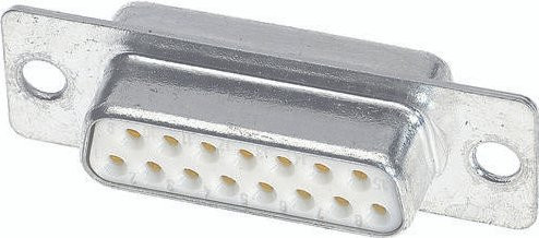 HARTING Steckverbinder 09 64 111 7230 09641117230 mit 9 Polen und Lötkelch in Silber - Bild 1
