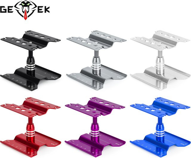 MALOM RC Aluminium-Reparaturstation, Arbeitsständer, Montageplattform, 360 Grad drehbar, Metall, Grau - Bild 1