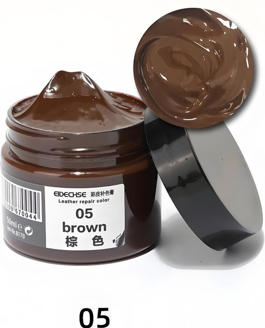 YJMP Lederreparaturcreme in Braun zur Restaurierung von Leder für Schuhe, Autositze, Sofas und Mäntel, 50 ml - Bild 1