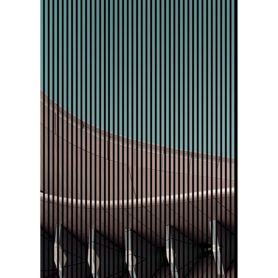 FN Acustico Akustikplatte Architecture 1 aus MDF und PET in Multicolour, B/H: 169,3 x 240 cm, Tiefe: 1,9 cm - Bild 1