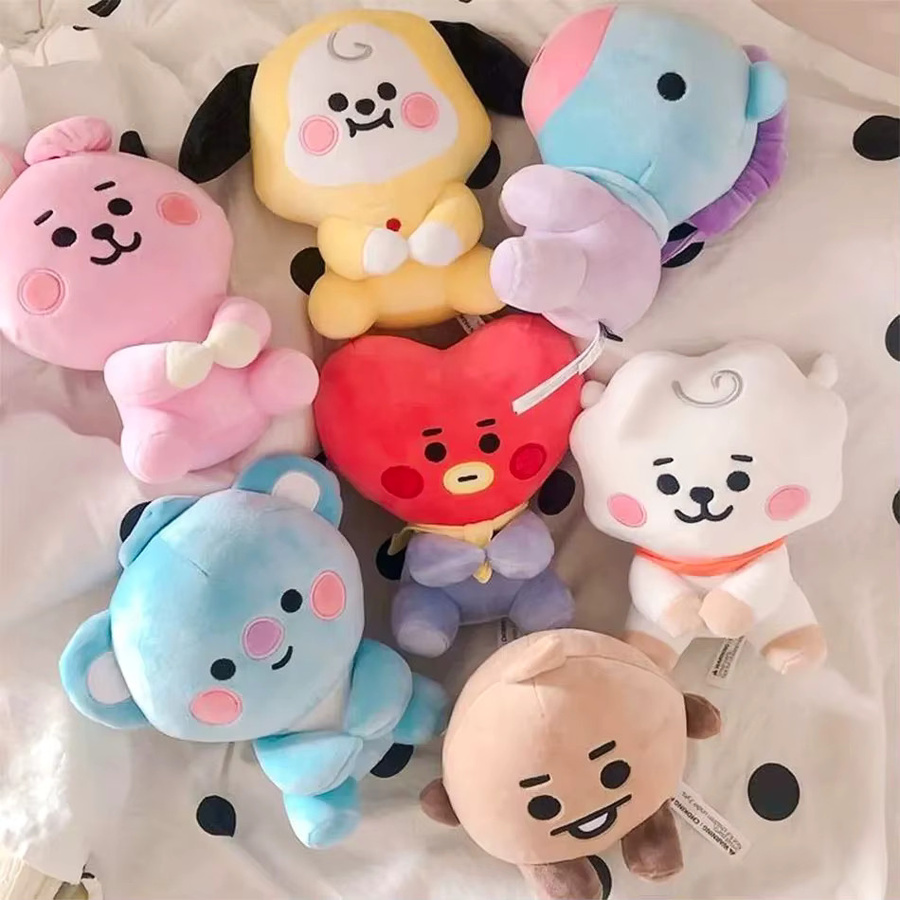 Bandai Bangtan Boy Plüsch-Schlüsselanhänger, Plüschtiere, Bunt / Mehrfarbig - Bild 3