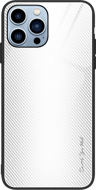 Schutzhülle aus Glas für Apple iPhone 12 13 14 Pro Max mini Plus in Weiß - Bild 1