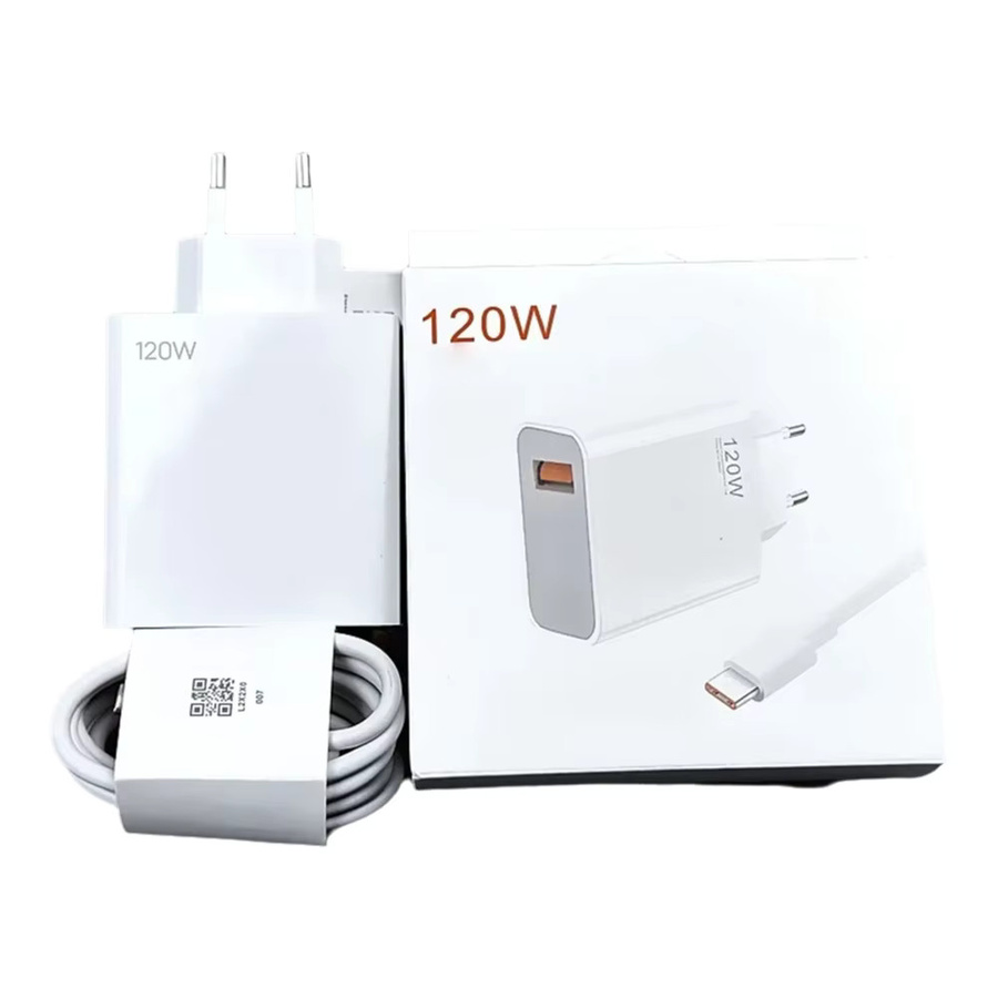 Xiaomi 120W Schnellladegerät EU-Stecker in Weiß für Xiaomi 13, 12, 11 Pro, Note 12, 11 und Poco X4, X5 - Bild 4