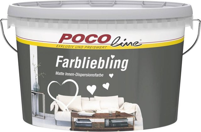 POCOline Raumfarbe Farbliebling Elba Weiß, matt, Dispersion, wasserbasiert, 2,5 l - Bild 1