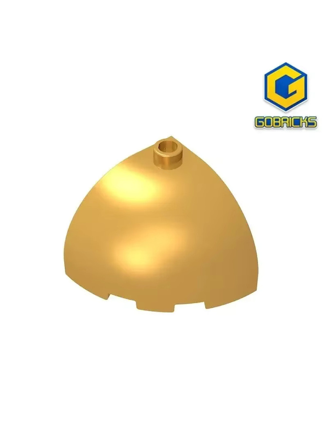 Gobricks GDS-1078 Eckkuppel, Bausteine, Gelb - Bild 2