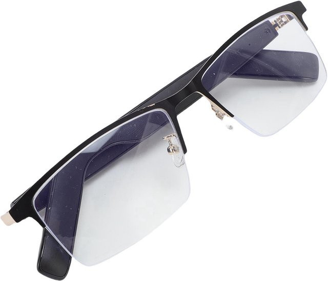 KONNWEI Smart Glasses Bluetooth 5.4 mit Mikrofon, Lautsprecher, IP54-Schutz und Blaulichtfilterung in Schwarz - Bild 1