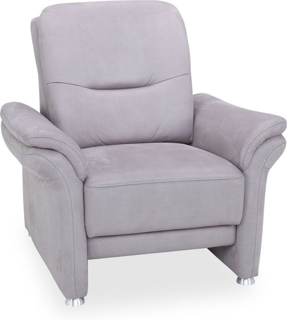 Sessel MONDO RECITA Relaxsessel in Grau mit Mikrofaser-Bezug und Metallgestell - Bild 1