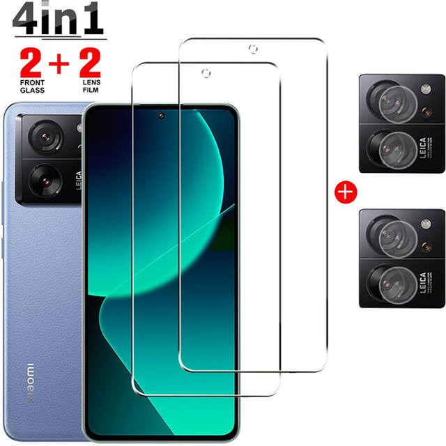 4in1 Kamera-Objektivschutz aus gehärtetem Glas für Xiaomi 13T 13 12T 11T 10T 9T Pro 12 11 8 Lite 5G in Transparent - Bild 1