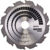 Bosch PRO Construct Wood Kreissägeblatt Ø 190 mm 12 Zähne - Bild 1