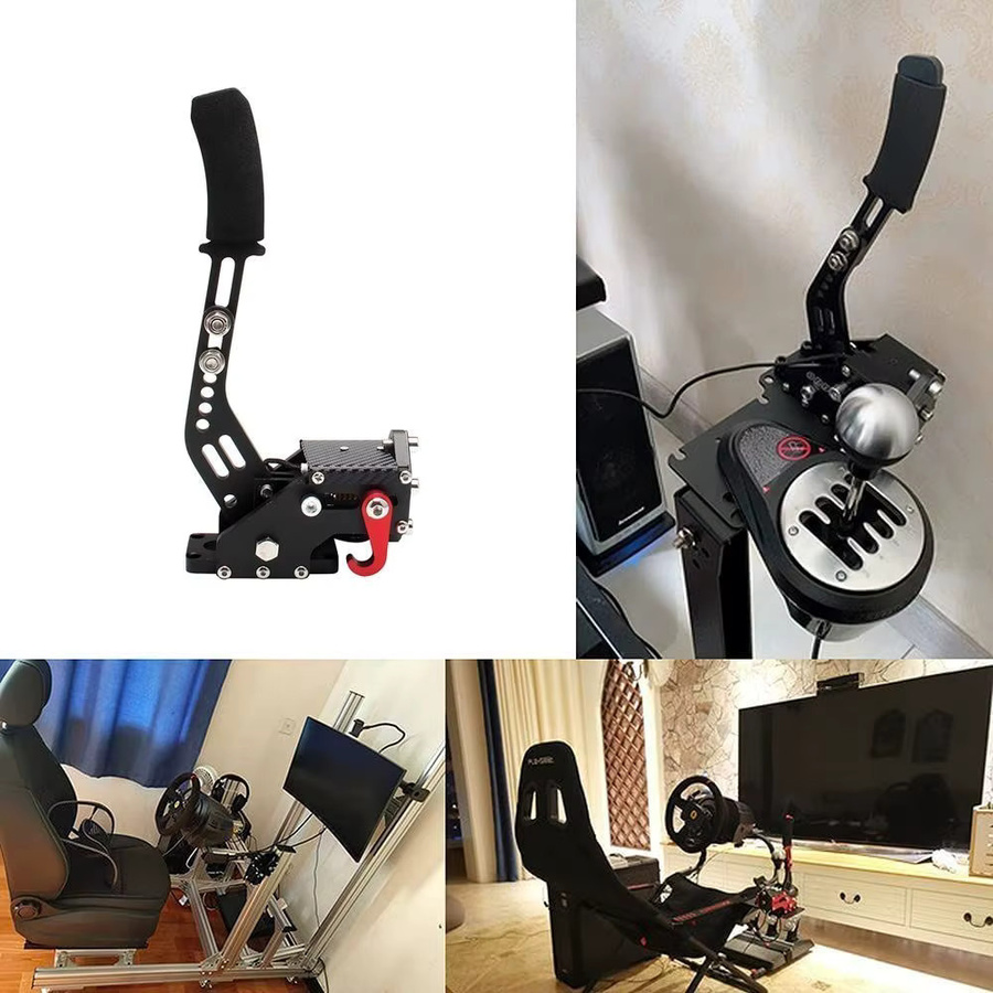 USB Handbremse HB-1009 für PC Racing Simulationen in Rot Schwarz Blau kompatibel mit G25 G27 G29 T300 T500 - Bild 5