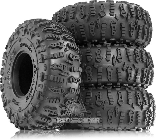 RS RC Crawler-Reifen, 4-teiliges Set, 1:10, 125 mm, Schwarz - Bild 1